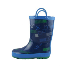 Fashionable Heated Custom Printing Rubber Rain Boots for Kids